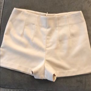 Cream shorts